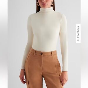 Express Body Contour High Compression Mock Neck Long Sleeve Bodysuit